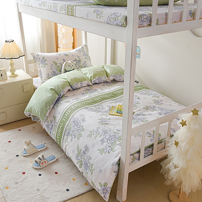 91家纺网 家纺一手货源 找家纺 （总）天之爱 2025新款全棉纯棉学生上下铺宿舍三件套多件套六件套第二批