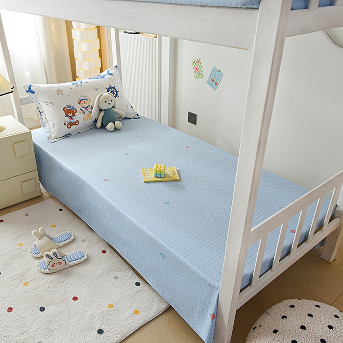 91家纺网 家纺一手货源 找家纺 天之爱 2025新款全棉纯棉学生上下铺宿舍三件套多件套六件套第二批 航海小熊