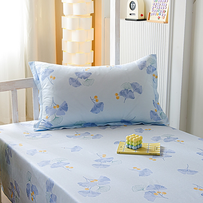 91家纺网 家纺一手货源 找家纺 天之爱 2025新款全棉纯棉学生上下铺宿舍三件套多件套六件套第二批 银杏叶