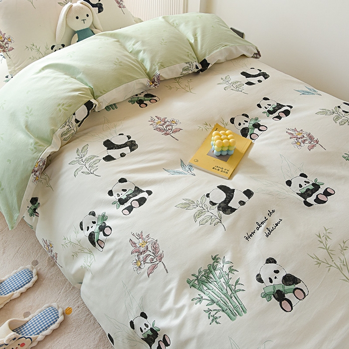 91家纺网 家纺一手货源 找家纺 天之爱 2025新款全棉纯棉学生上下铺宿舍三件套多件套六件套第二批 小胖球