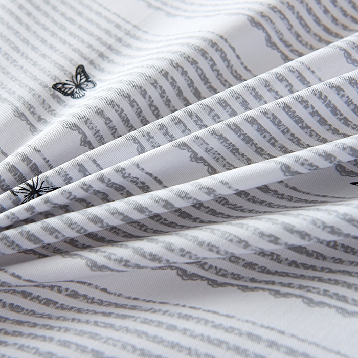 91家纺网 家纺一手货源 找家纺 天之爱 2025新款全棉纯棉学生上下铺宿舍三件套多件套六件套第二批 雨蝶