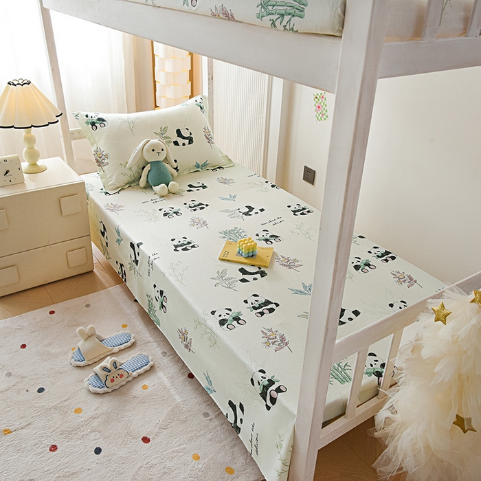 91家纺网 家纺一手货源 找家纺 天之爱 2025新款全棉纯棉学生上下铺宿舍三件套多件套六件套第二批 小胖球