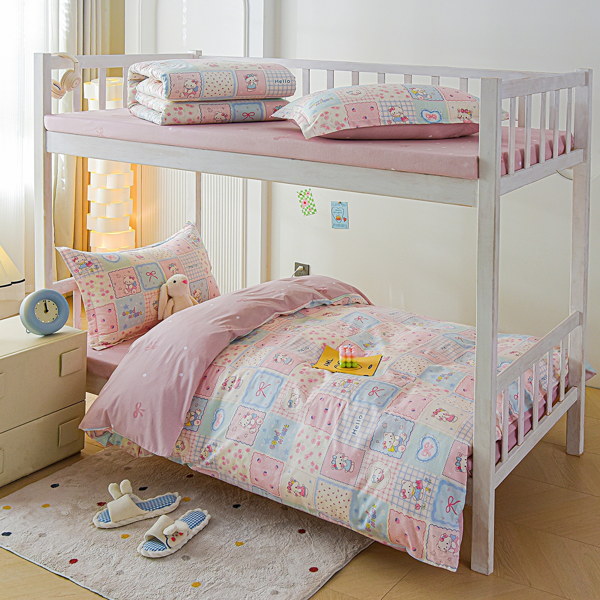 91家纺网 家纺一手货源 找家纺 （总）天之爱 2025新款全棉纯棉印花三件套学生六件套