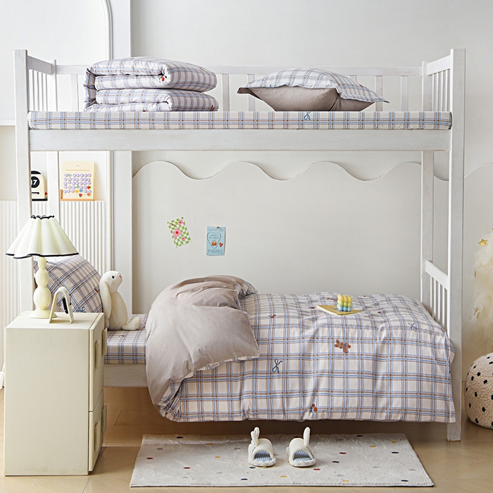 91家纺网 家纺一手货源 找家纺 天之爱 2025新款全棉纯棉学生上下铺宿舍三件套多件套六件套第二批 卡诺奇