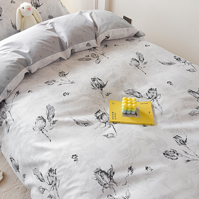 91家纺网 家纺一手货源 找家纺 天之爱 2025新款全棉纯棉学生上下铺宿舍三件套多件套六件套第二批 玫瑰夜语