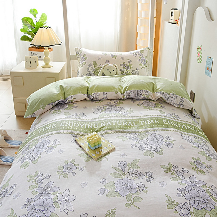 91家纺网 家纺一手货源 找家纺 天之爱 2025新款全棉纯棉学生上下铺宿舍三件套多件套六件套第二批 风之恋