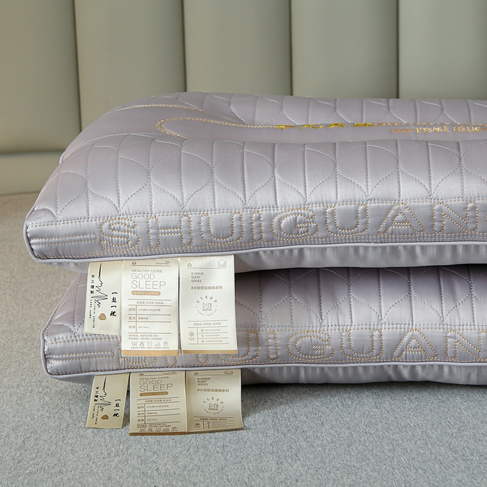 91家纺网 家纺一手货源 找家纺 （总）蝶飞舞 2025新款豪华水光真丝乳胶层枕头枕芯 莫代尔水光真丝枕头枕芯