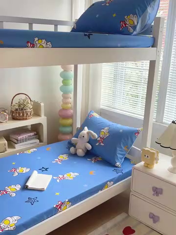 91家纺网 家纺一手货源 找家纺 （总）名兮家居 2025-奥特曼-三丽鸥全棉13372学生床上下铺床笠【含防伪标】