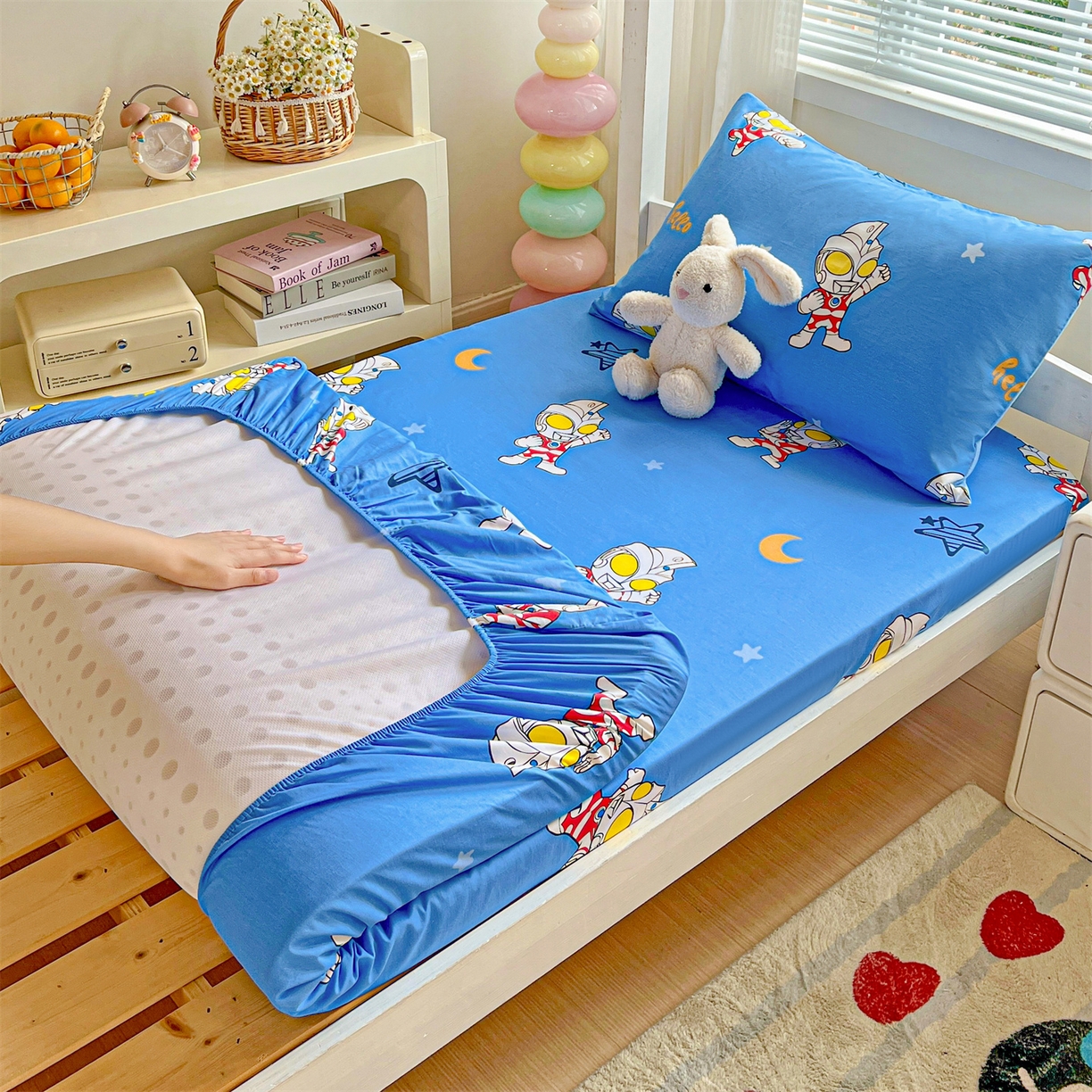 名兮家居 2025-奥特曼-三丽鸥全棉13372学生床上下铺床笠【含防伪标】 艾斯奥特曼