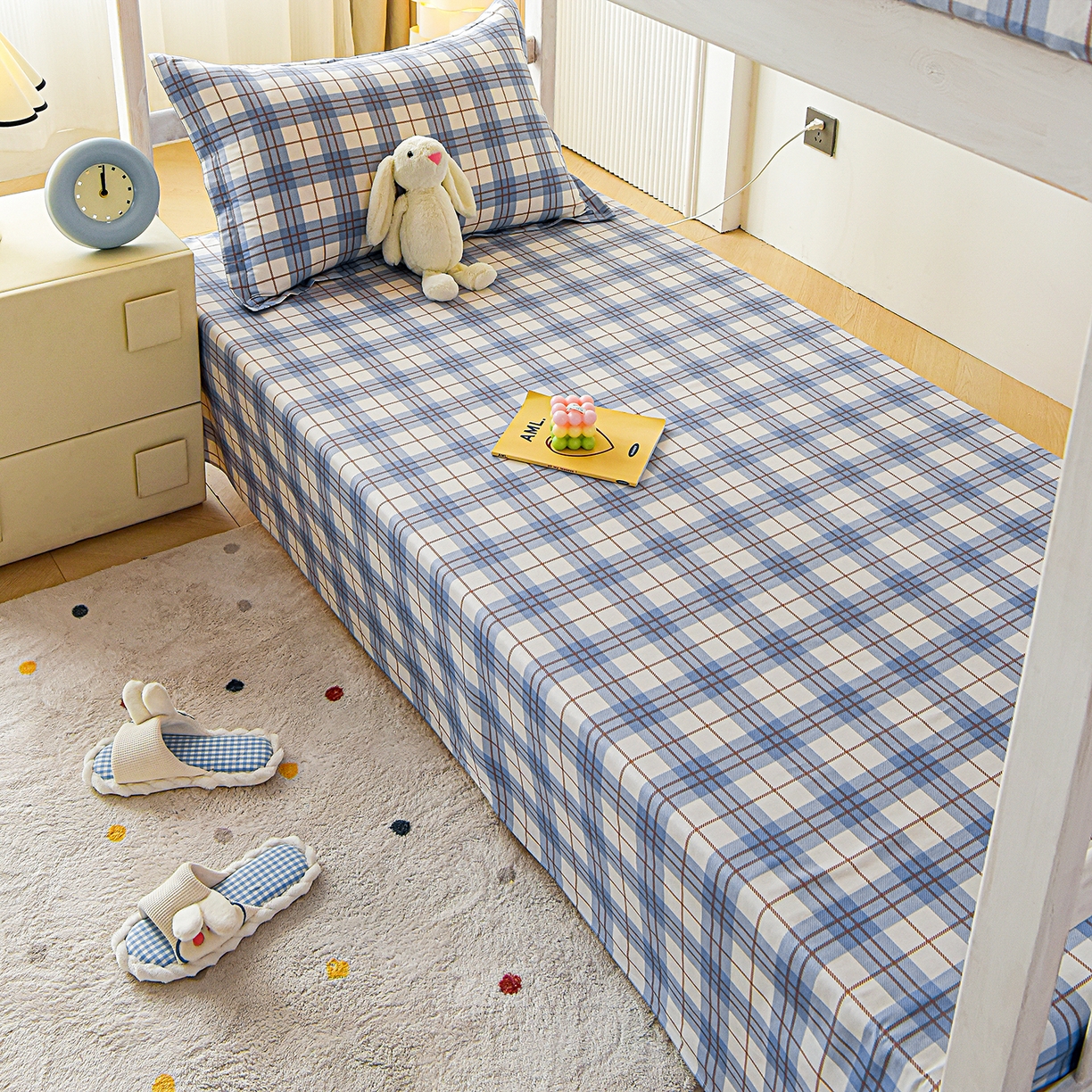 91家纺网 家纺一手货源 找家纺 天之爱 2025新款全棉纯棉印花三件套学生六件套 星际空间