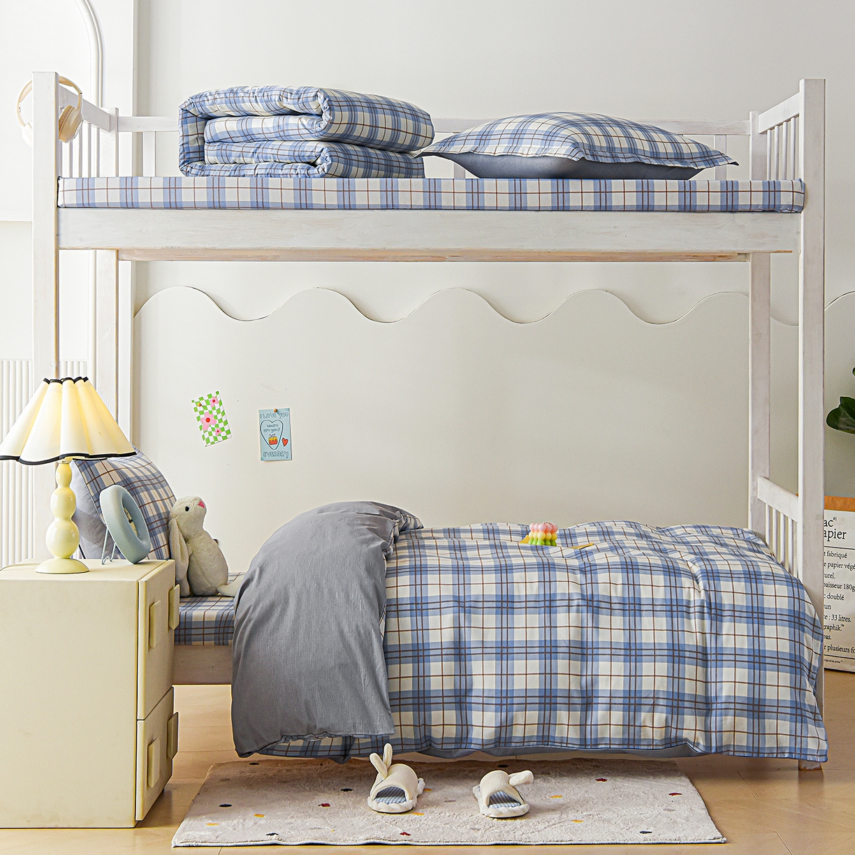 91家纺网 家纺一手货源 找家纺 天之爱 2025新款全棉纯棉印花三件套学生六件套 星际空间