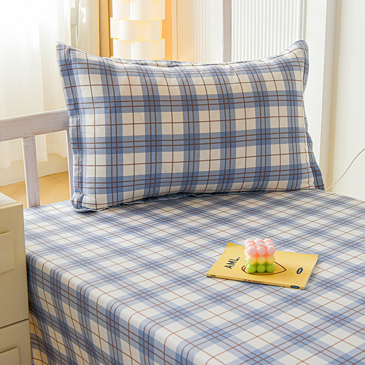 91家纺网 家纺一手货源 找家纺 天之爱 2025新款全棉纯棉印花三件套学生六件套 星际空间