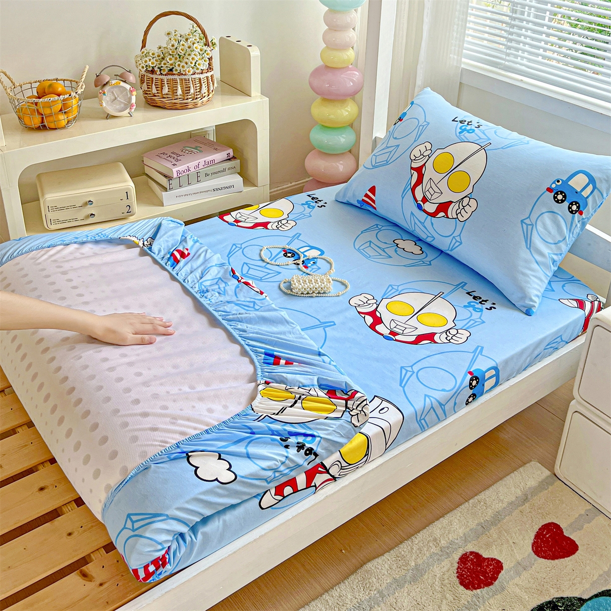 名兮家居 2025-奥特曼-三丽鸥全棉13372学生床上下铺床笠【含防伪标】 奥特兄弟