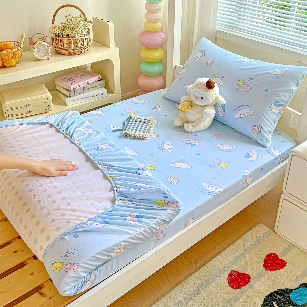 名兮家居 2025-奥特曼-三丽鸥全棉13372学生床上下铺床笠【含防伪标】 蛋糕玉桂狗