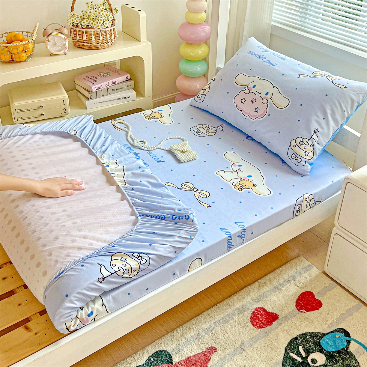 名兮家居 2025-奥特曼-三丽鸥全棉13372学生床上下铺床笠【含防伪标】 点点玉桂狗
