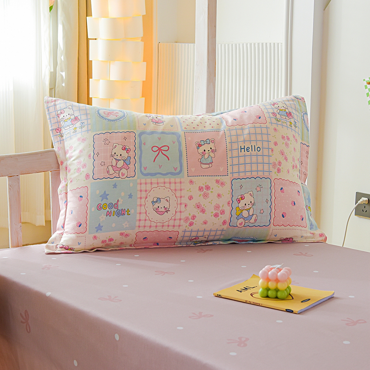 91家纺网 家纺一手货源 找家纺 天之爱 2025新款全棉纯棉印花三件套学生六件套 小确幸