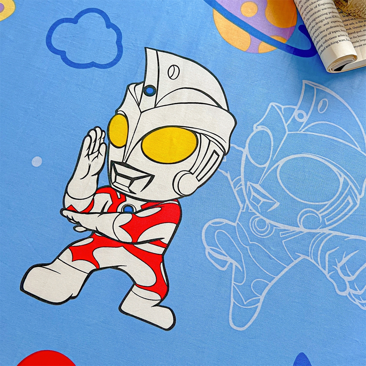 91家纺网 家纺一手货源 找家纺 名兮家居 2025-奥特曼-三丽鸥全棉13372学生床上下铺床笠【含防伪标】 光线王子