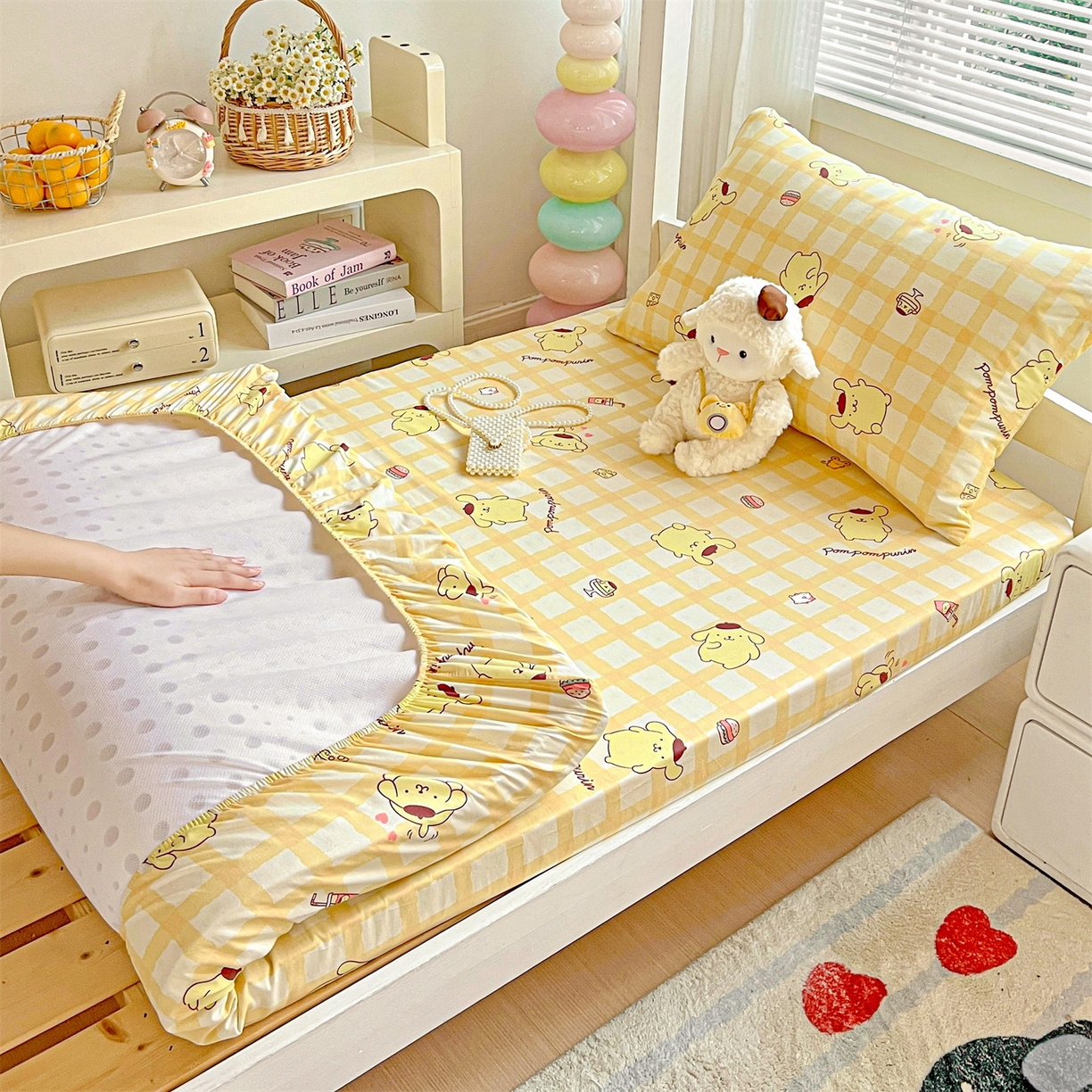 名兮家居 2025-奥特曼-三丽鸥全棉13372学生床上下铺床笠【含防伪标】 可可布丁狗