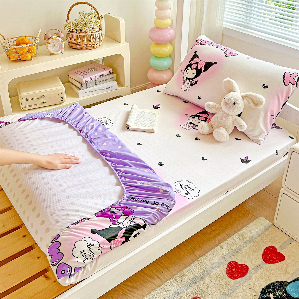 名兮家居 2025-奥特曼-三丽鸥全棉13372学生床上下铺床笠【含防伪标】 美美库洛米