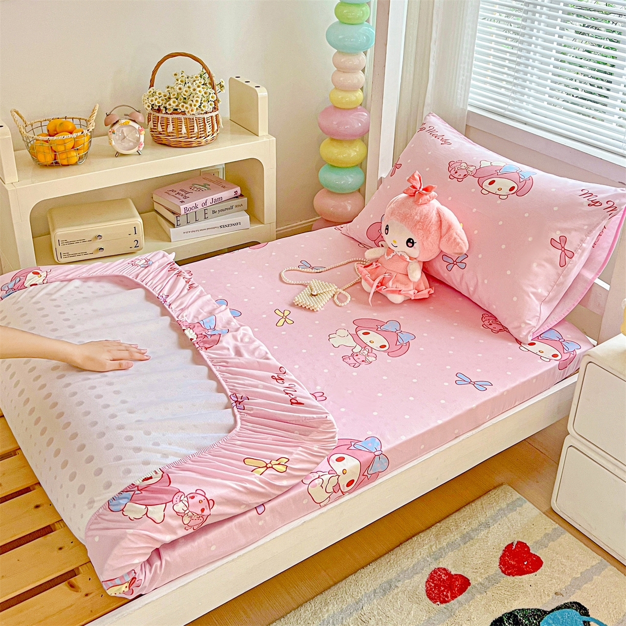 名兮家居 2025-奥特曼-三丽鸥全棉13372学生床上下铺床笠【含防伪标】 魔法美乐蒂