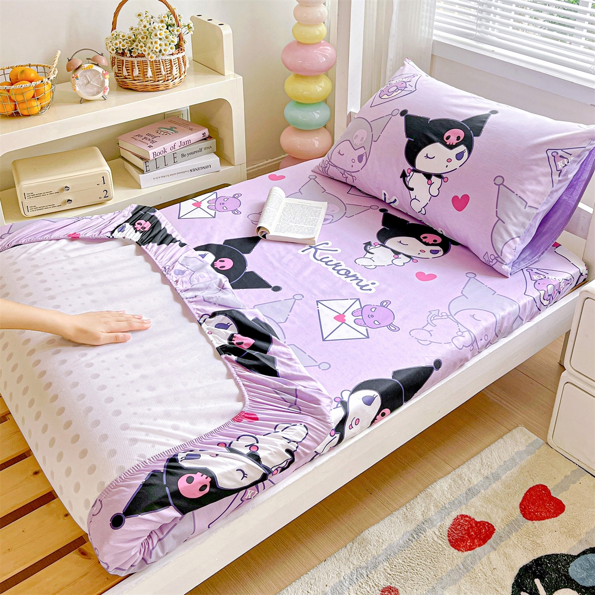 名兮家居 2025-奥特曼-三丽鸥全棉13372学生床上下铺床笠【含防伪标】 情书库洛米