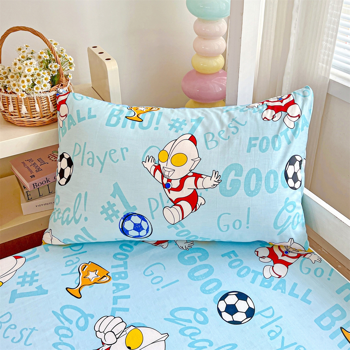 91家纺网 家纺一手货源 找家纺 名兮家居 2025-奥特曼-三丽鸥全棉13372学生床上下铺床笠【含防伪标】 世界杯