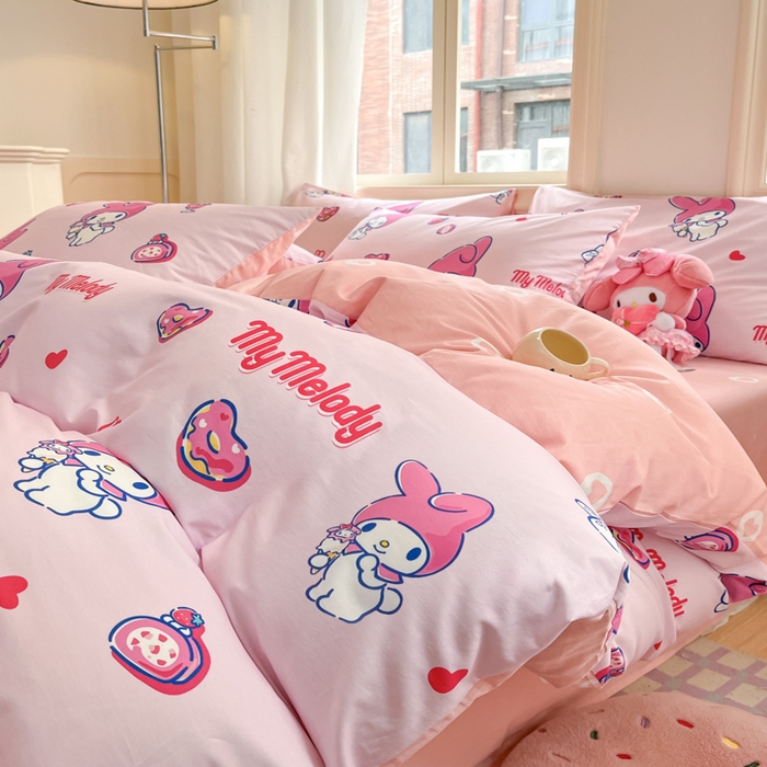 91家纺网 家纺一手货源 找家纺 （总）博雅 2025新款全棉三丽鸥全棉四件套-小版