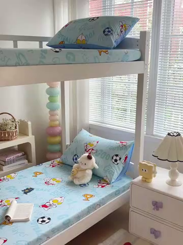 91家纺网 家纺一手货源 找家纺 名兮家居 2025-奥特曼-三丽鸥全棉13372学生床上下铺床笠【含防伪标】 世界杯