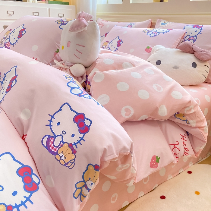 91家纺网 家纺一手货源 找家纺 （总）博雅 2025新款全棉三丽鸥全棉四件套-小版