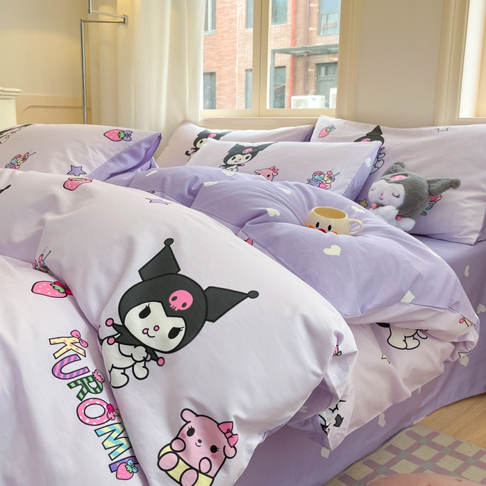 91家纺网 家纺一手货源 找家纺 （总）博雅 2025新款全棉三丽鸥全棉四件套-小版