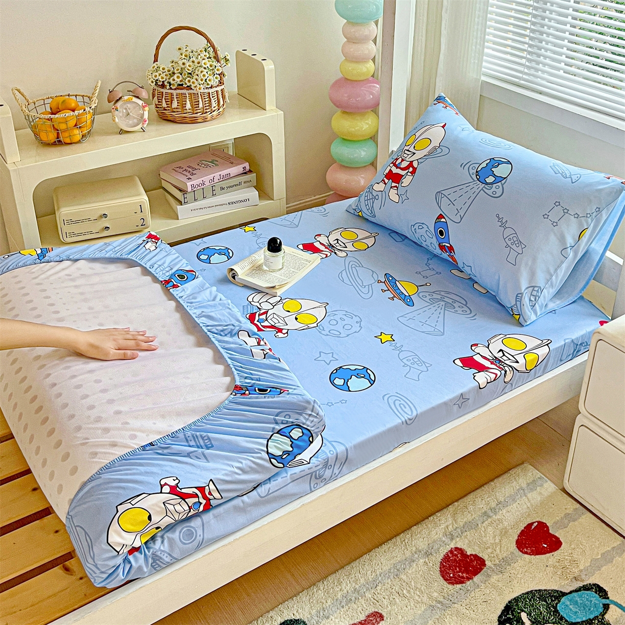 名兮家居 2025-奥特曼-三丽鸥全棉13372学生床上下铺床笠【含防伪标】 太空奥特曼