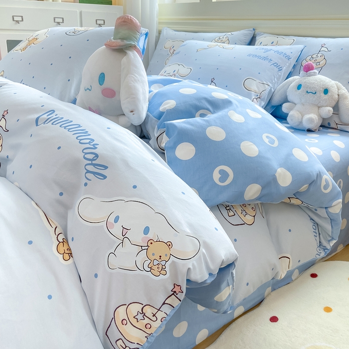 91家纺网 家纺一手货源 找家纺 （总）博雅 2025新款全棉三丽鸥全棉四件套-小版