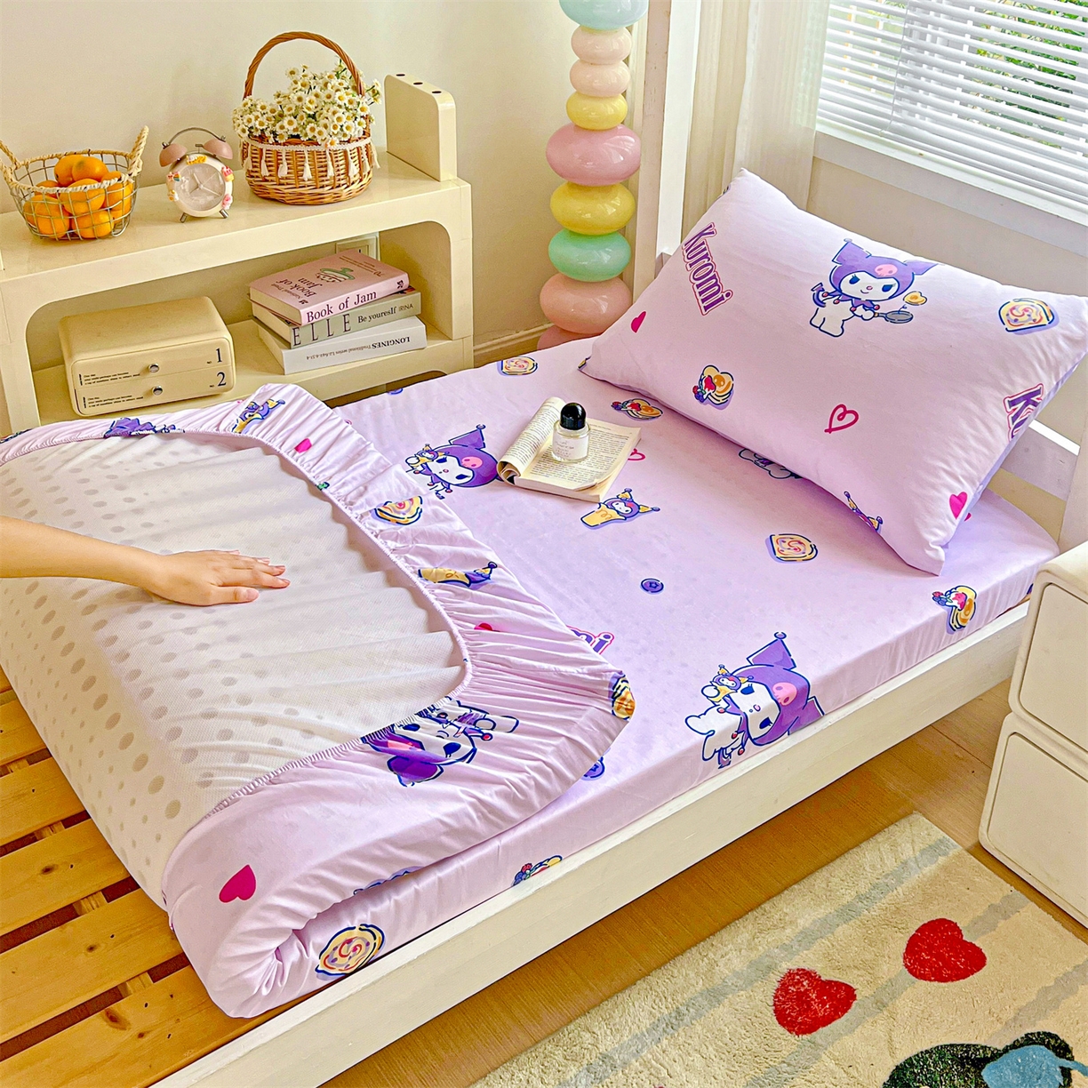 名兮家居 2025-奥特曼-三丽鸥全棉13372学生床上下铺床笠【含防伪标】 甜筒库洛米