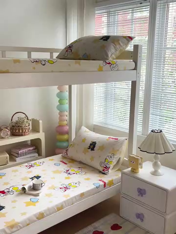 91家纺网 家纺一手货源 找家纺 名兮家居 2025-奥特曼-三丽鸥全棉13372学生床上下铺床笠【含防伪标】 星星奥特曼