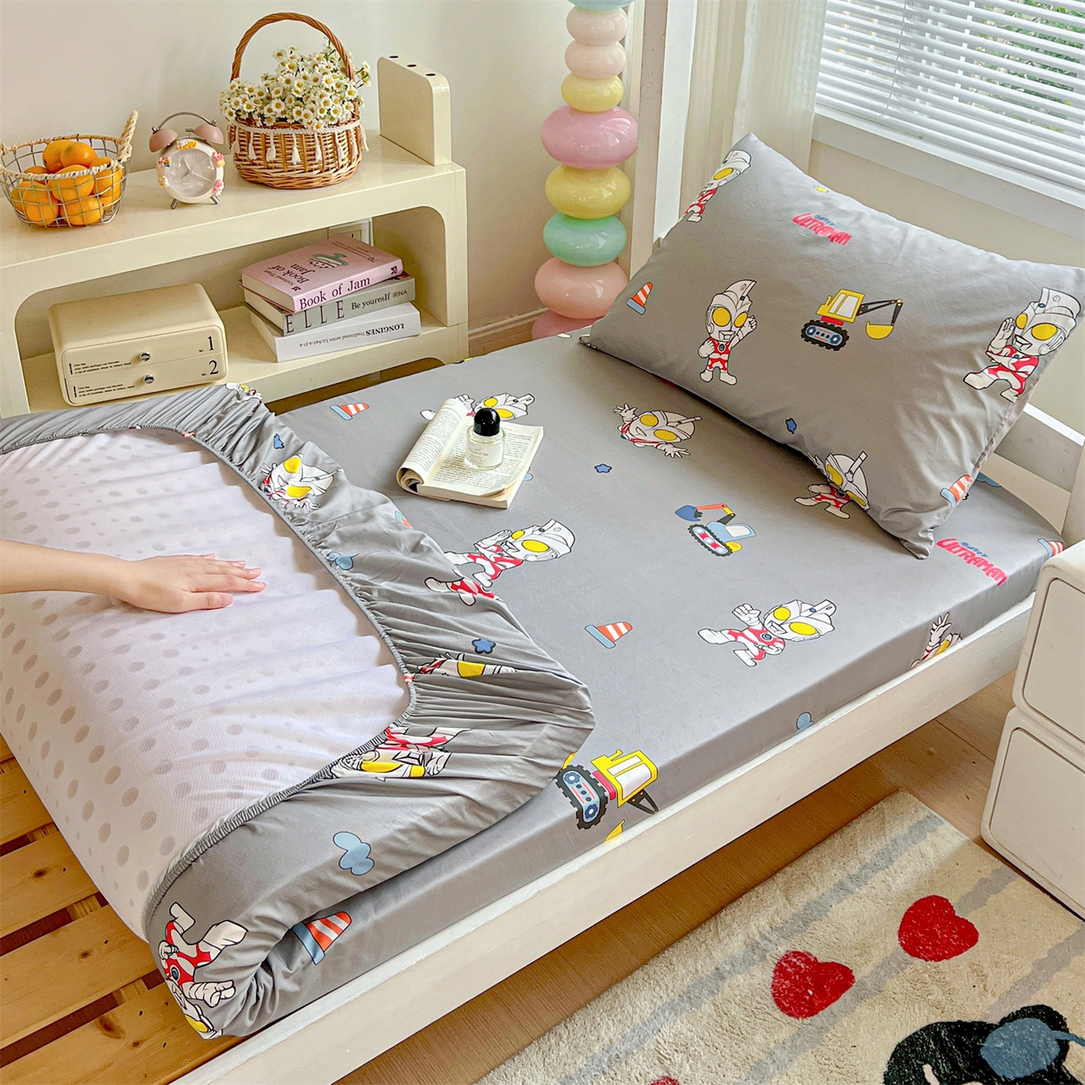 名兮家居 2025-奥特曼-三丽鸥全棉13372学生床上下铺床笠【含防伪标】 宇宙小分队