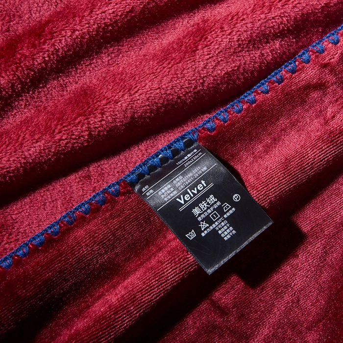 91家纺网 家纺一手货源 找家纺 馨米莱家纺2025新款贝壳边牛奶绒毛毯 安格拉红