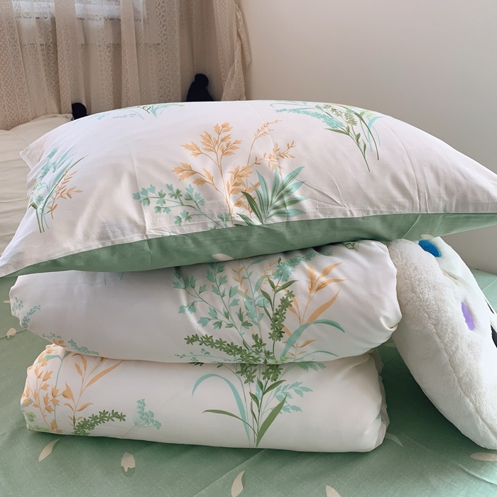 91家纺网 家纺一手货源 找家纺 （总）莱豫家纺 2025春夏新款学生季全棉纯棉印花上下铺三件套学生宿舍三件套