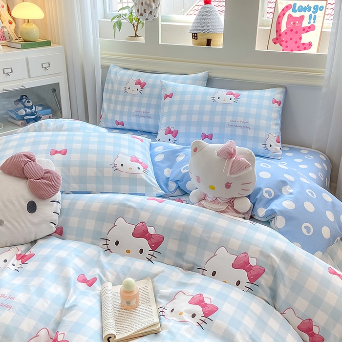 91家纺网 家纺一手货源 找家纺 （总）博雅 2025新款全棉三丽鸥全棉四件套-小版