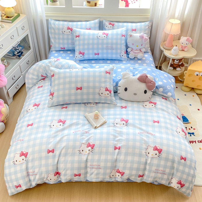 91家纺网 家纺一手货源 找家纺 （总）博雅 2025新款全棉三丽鸥全棉四件套-小版