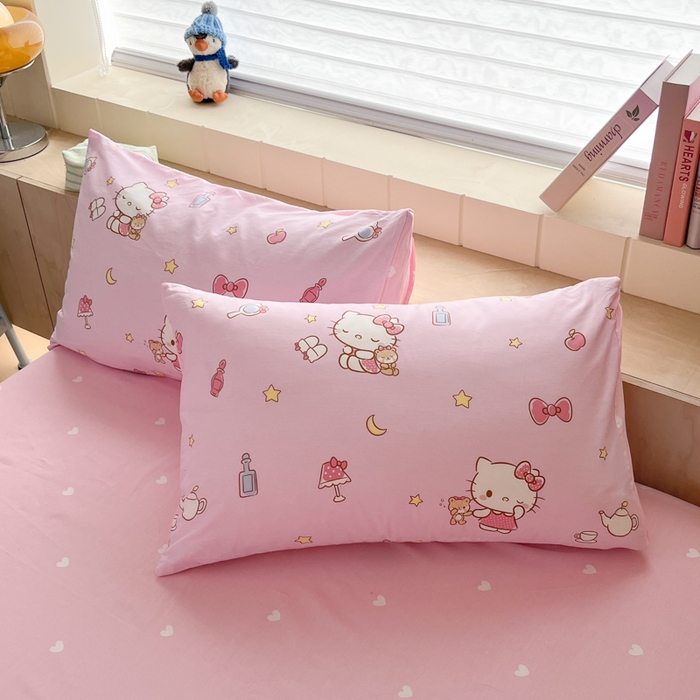 91家纺网 家纺一手货源 找家纺 博雅 2025新款全棉三丽鸥全棉四件套-小版 小星星KT