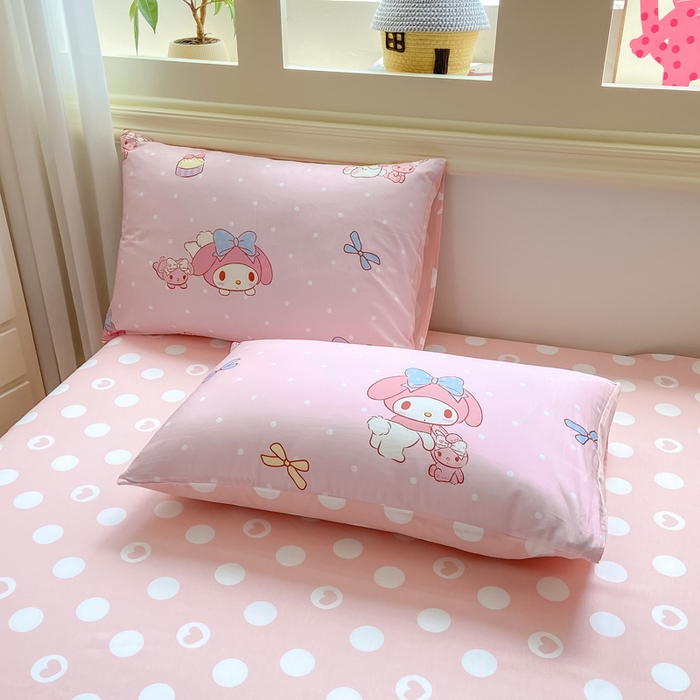 91家纺网 家纺一手货源 找家纺 博雅 2025新款全棉三丽鸥全棉四件套-小版 小兔美乐蒂