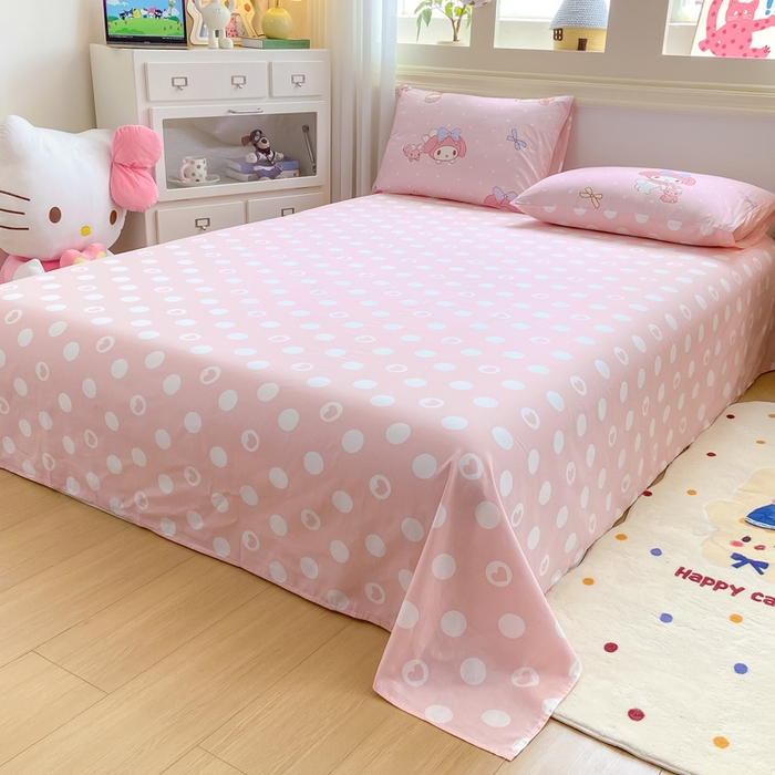 91家纺网 家纺一手货源 找家纺 博雅 2025新款全棉三丽鸥全棉四件套-小版 小兔美乐蒂