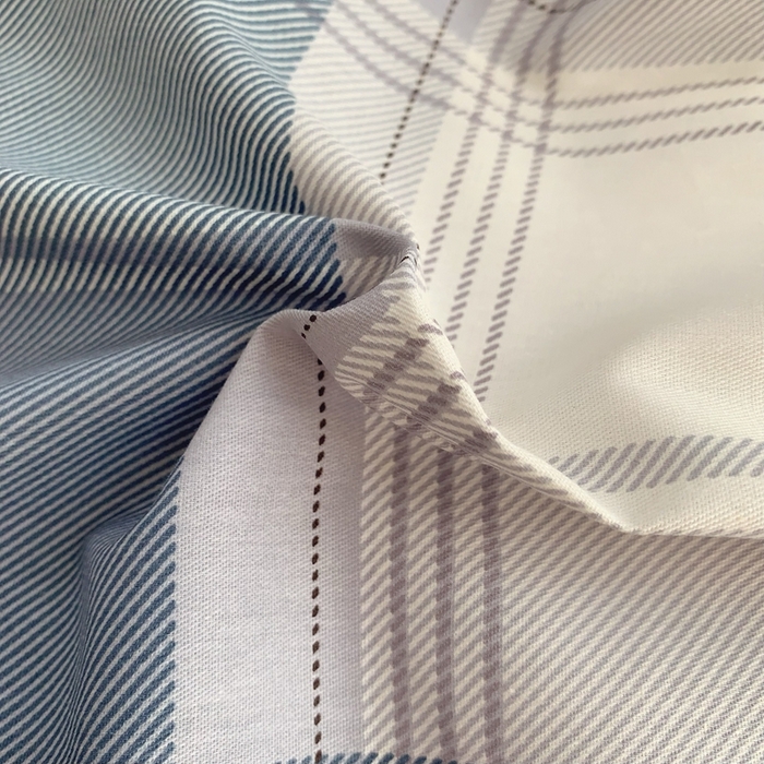 91家纺网 家纺一手货源 找家纺 莱豫家纺 2025春夏新款学生季全棉纯棉印花上下铺三件套学生宿舍三件套 蓝色大格