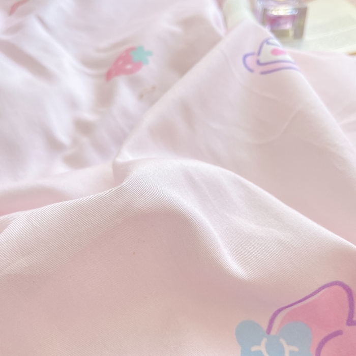 91家纺网 家纺一手货源 找家纺 博雅 2025新款全棉三丽鸥全棉四件套-小版 下午茶美乐蒂