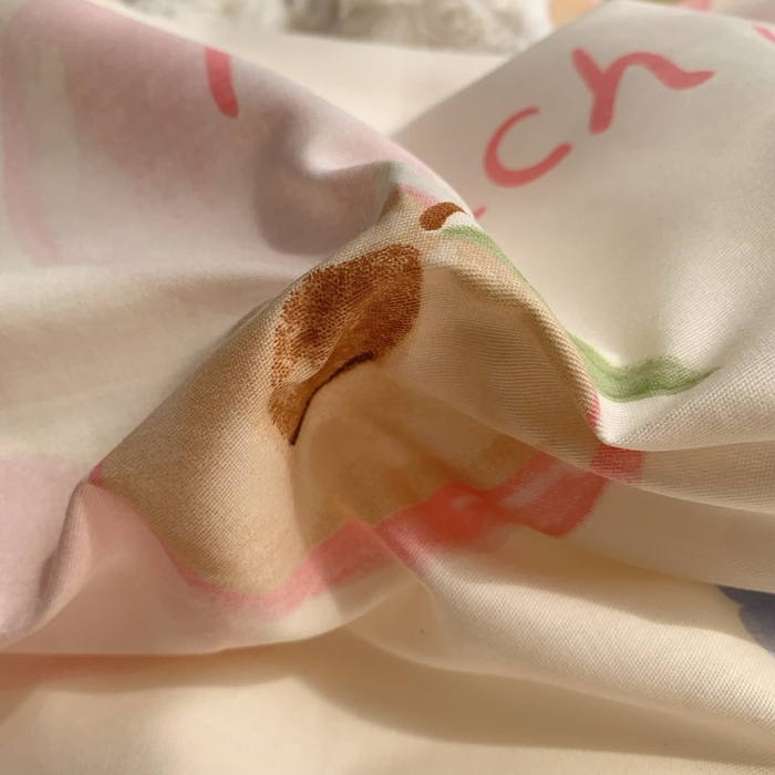 91家纺网 家纺一手货源 找家纺 莱豫家纺 2025春夏新款学生季全棉纯棉印花上下铺三件套学生宿舍三件套 蜜桃松鼠