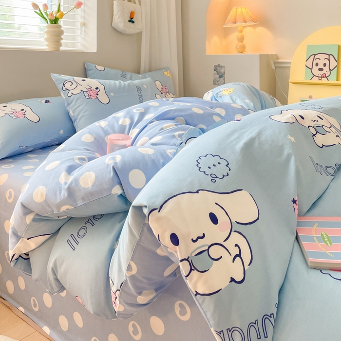 博雅 2025新款全棉三丽鸥全棉四件套-小版 甜品玉桂狗