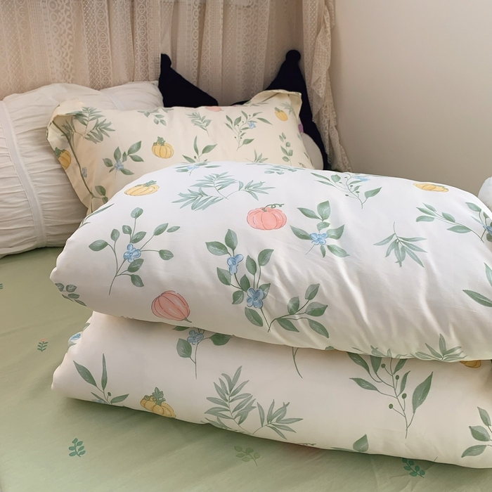 91家纺网 家纺一手货源 找家纺 莱豫家纺 2025春夏新款学生季全棉纯棉印花上下铺三件套学生宿舍三件套 轻婉花语