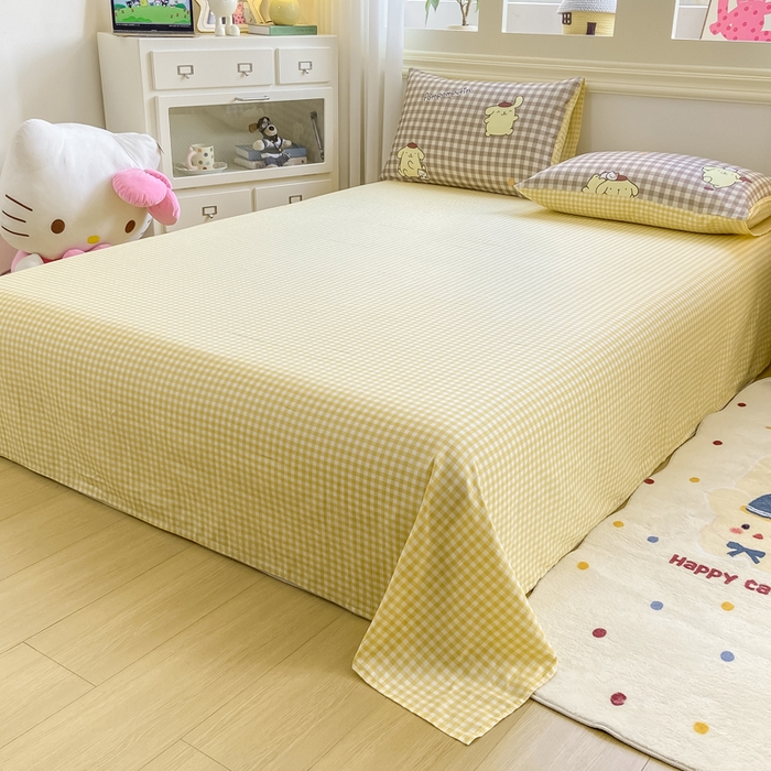 博雅 2025新款全棉三丽鸥全棉四件套-小版 巧克力布丁狗