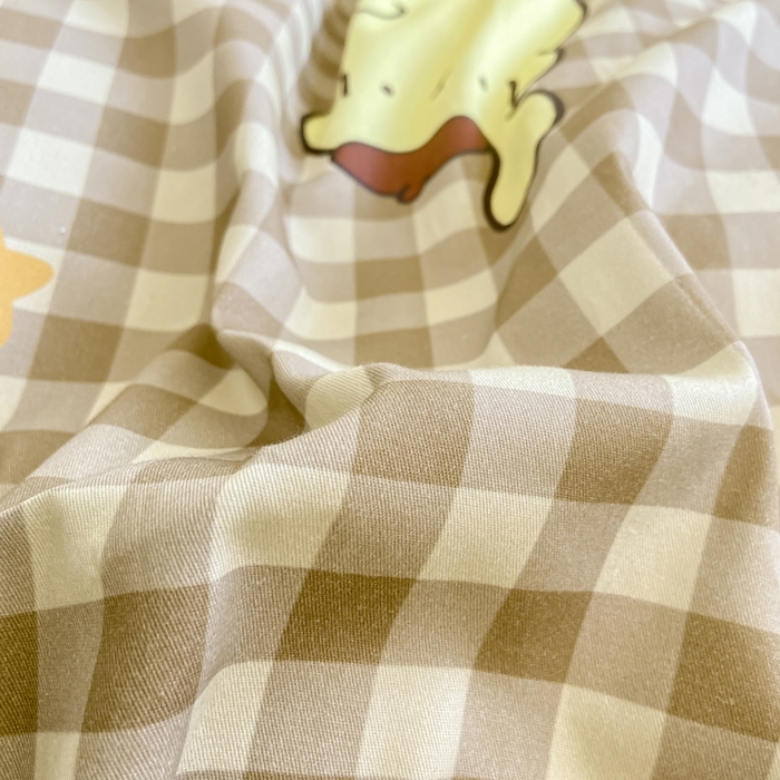 91家纺网 家纺一手货源 找家纺 博雅 2025新款全棉三丽鸥全棉四件套-小版 巧克力布丁狗