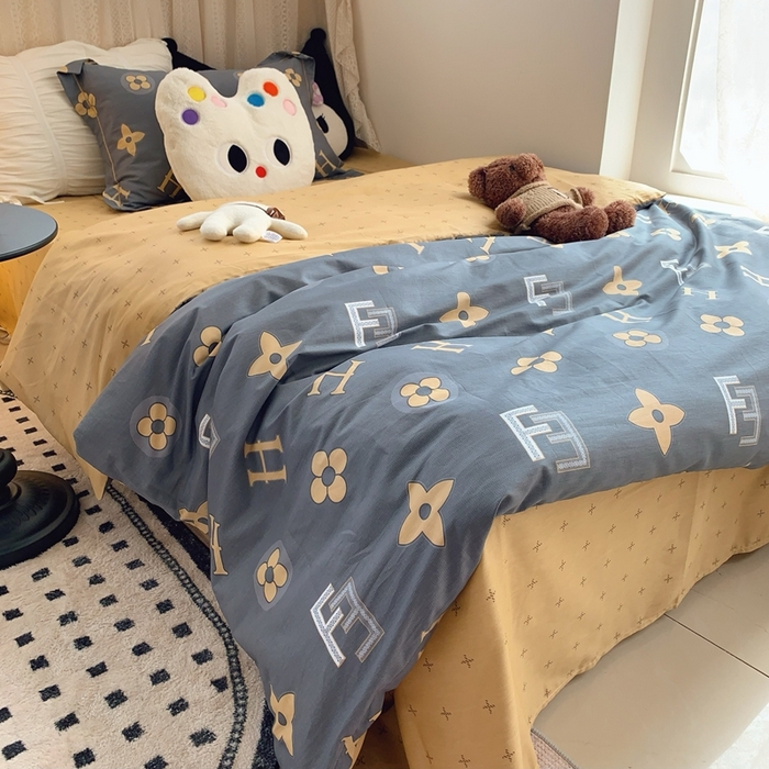 91家纺网 家纺一手货源 找家纺 莱豫家纺 2025春夏新款学生季全棉纯棉印花上下铺三件套学生宿舍三件套 维纳斯